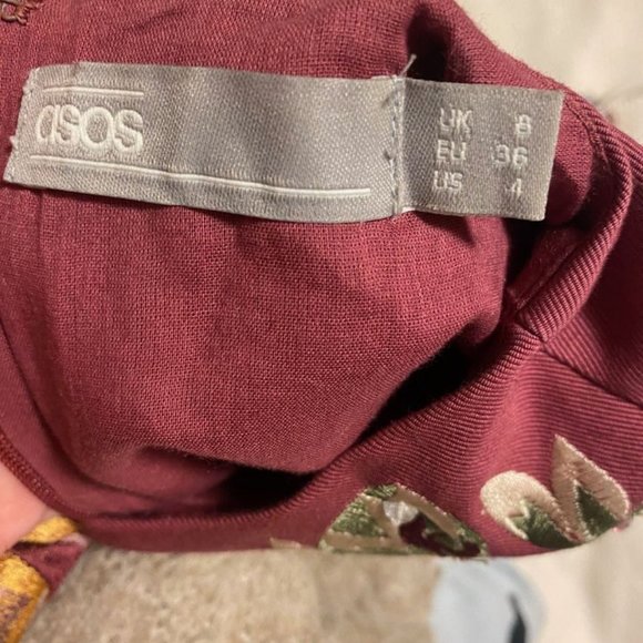 ASOS Premium Embroidered Shift Mini Dress - Picture 3 of 3